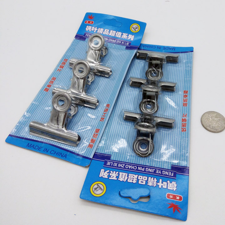 C1732 Three office clips, office stationery ticket clips, fixed two-yuan store supply source, wholesale and distribution pic 3