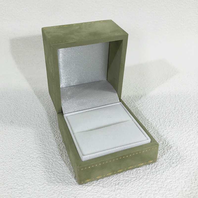 New high-end encrypted velvet printed ring box, pendant, necklace box, bracelet and chain, fashionable storage packaging box pic 17