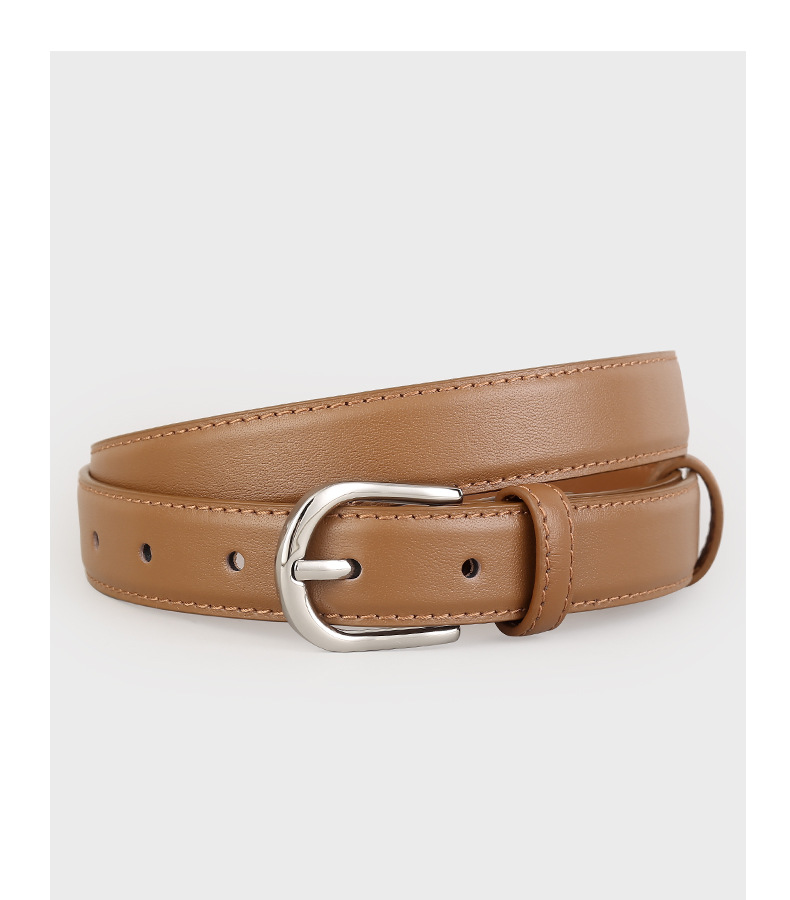Leather belt for women 2025 new style top layer cowhide needle buckle belt decoration with denim belt direct supply from the manufacturer pic 17