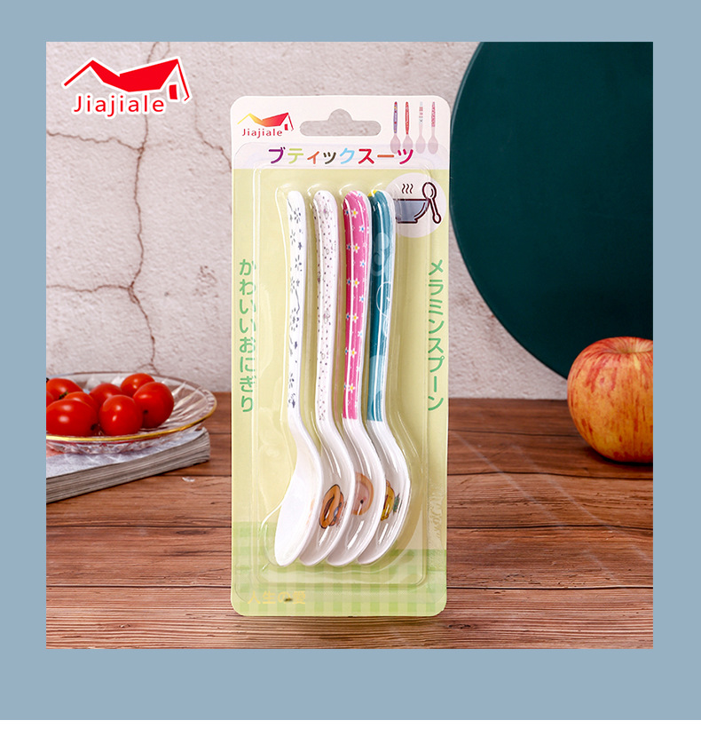 Melamine spoon, long-handled spoon, porcelain imitation colored hook spoon, porcelain imitation ramen hot pot spoon, soup spoon, spoon, commercial restaurant pic 8