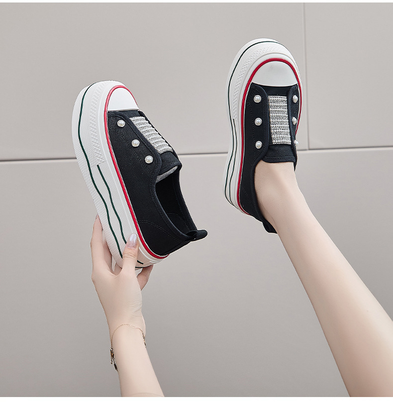 2024秋季帆布鞋新款韩版ins小白鞋女学生厚底增高休闲街拍BR6171详情23