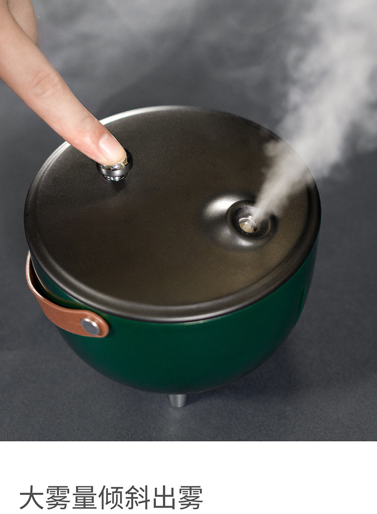 Hong Kong-style nostalgic and retro Xiaogu humidifier, office desktop, home indoor decoration, silent water replenishment, air purification pic 4