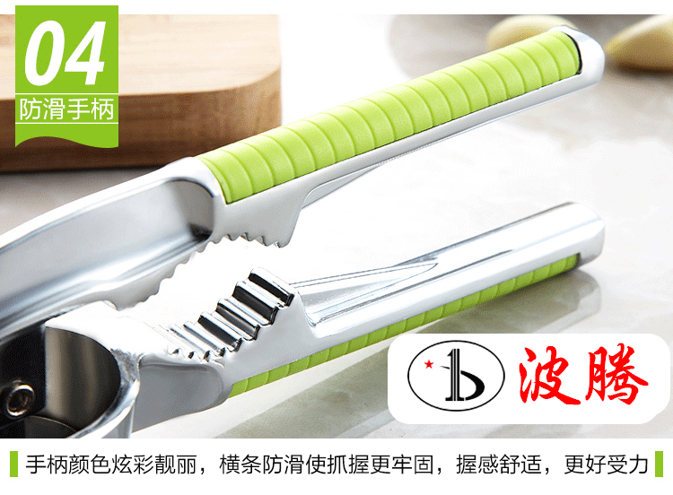 Kitchen multi-functional garlic press, stainless steel garlic mashing machine, manual garlic puree, garlic paste, ginger and garlic machine pic 12