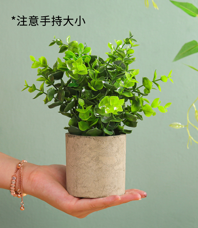 Wholesale artificial plant bonsai, home living room decorative items, fresh and simple potted flowers, artificial flower sets, artificial potted plants pic 7
