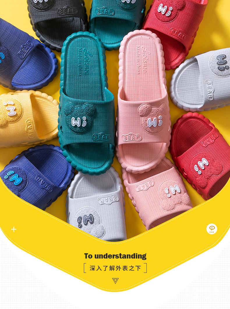 可爱小熊凉拖鞋男夏天浴室外穿情侣防滑托鞋酒店洗澡女居家用拖鞋详情22