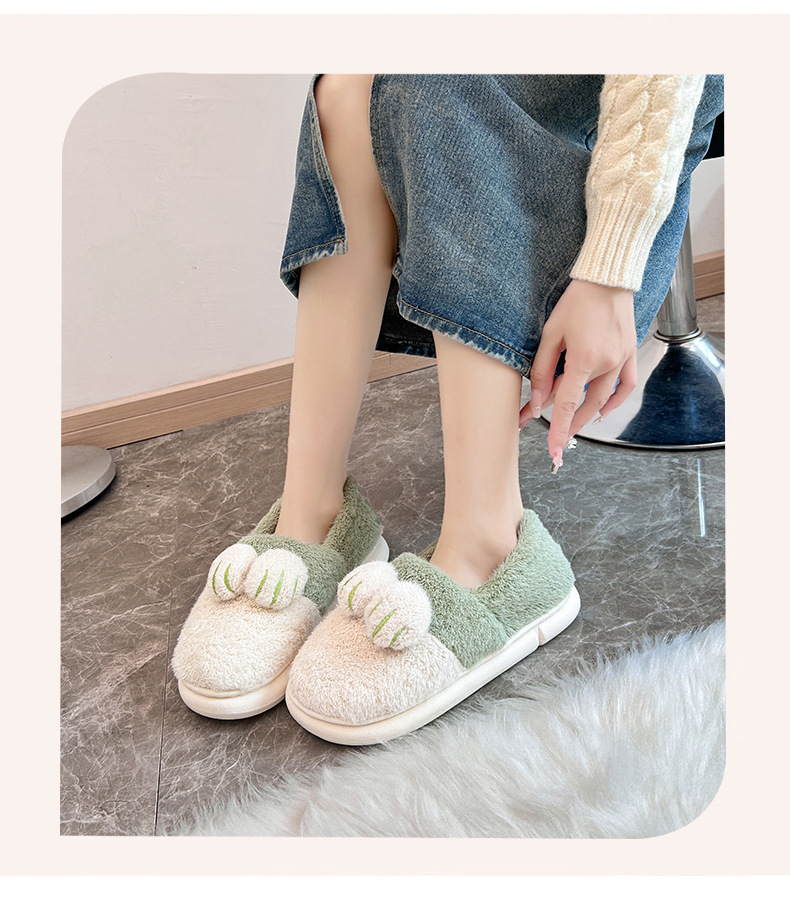 新款拖鞋儿童棉鞋冬季软底防滑家居宝宝男童女童保暖毛绒鞋子详情15