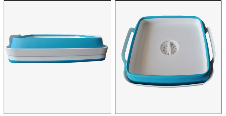 Dry Master Outdoor sink, folding square vegetable washing basin, draining basket, portable travel vegetable and ice washing bucket, fruit basin pic 12