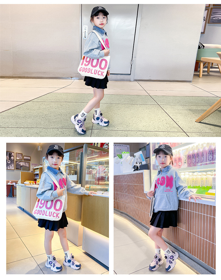 女童运动鞋2024春秋季新款透气儿童旋转扣中大童爆款百搭老爹鞋子详情18