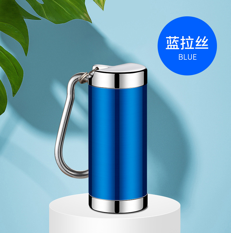 严选挂件式金属烟灰缸 便携迷你胶囊钥匙扣随身烟灰盒烟灰缸批发详情20
