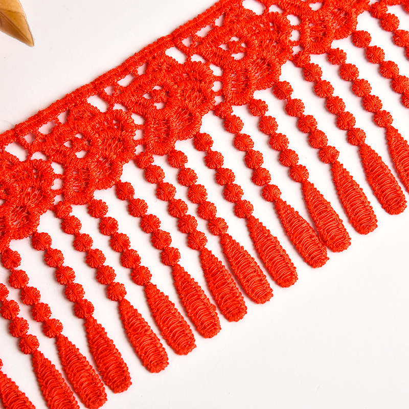 Colorful sequined cotton thread pure cotton water-soluble lace flower cutout diy lace ethnic minority clothing pic 16