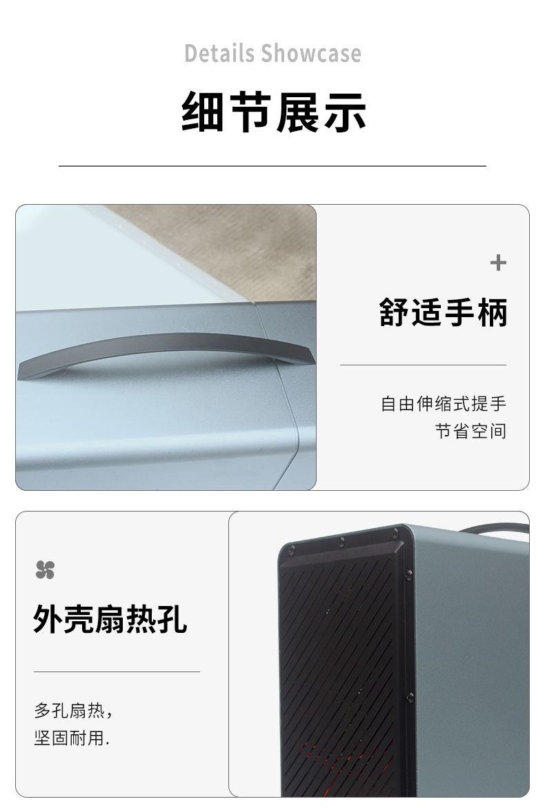 2000W outdoor mobile power bank, 220V emergency EPS power supply, high-power RV energy storage power supply, lithium battery pic 12