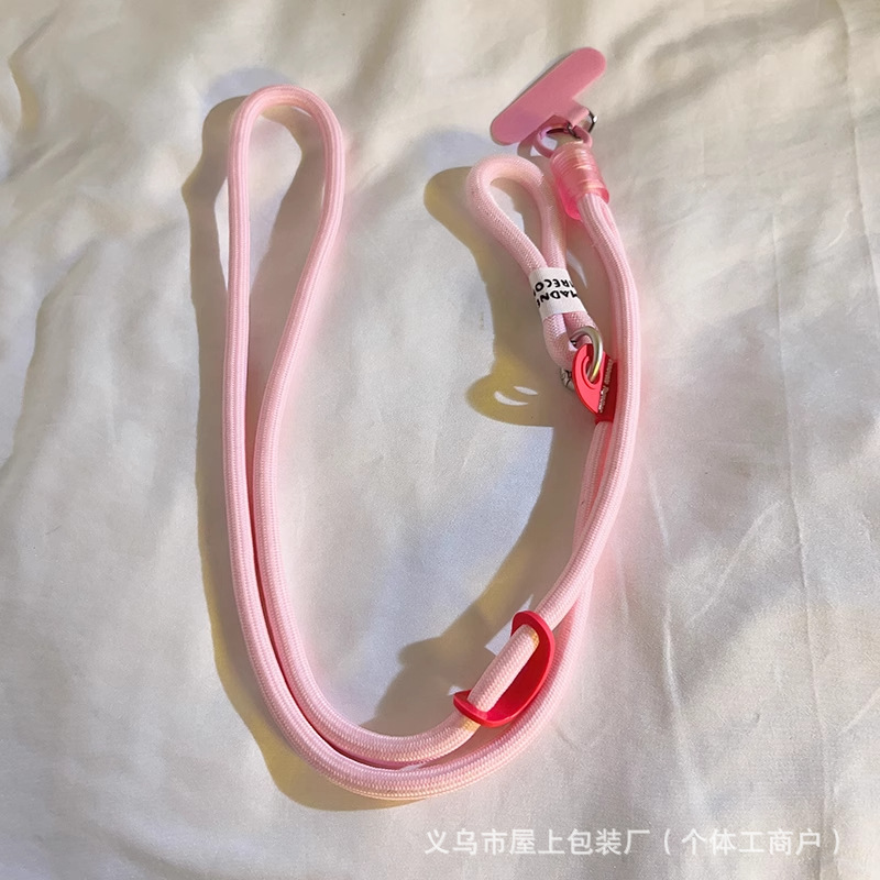整套精致编织手机卡套挂绳 斜挎可背彩色车绳子 带子挂链挂件防丢详情10