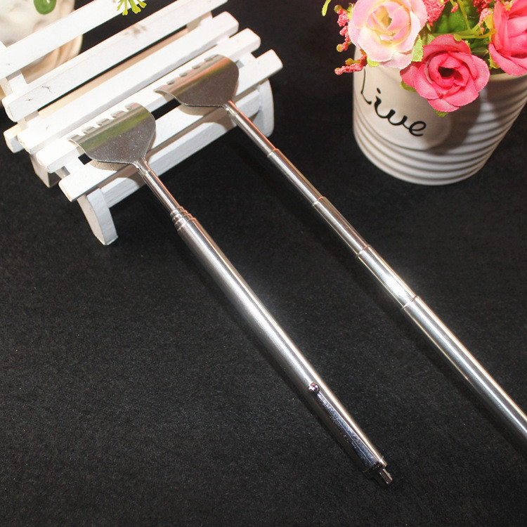 Pen-hanging type, no need to ask for help, five-section chain telescopic stainless steel elderly tickling, scratching, and back scratching device pic 1