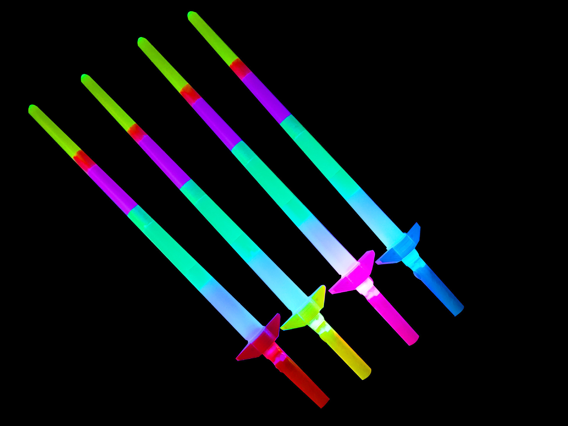 大号伸缩荧光棒发光玩具四节闪光棒地推小礼物夜市摆摊货源批发详情3