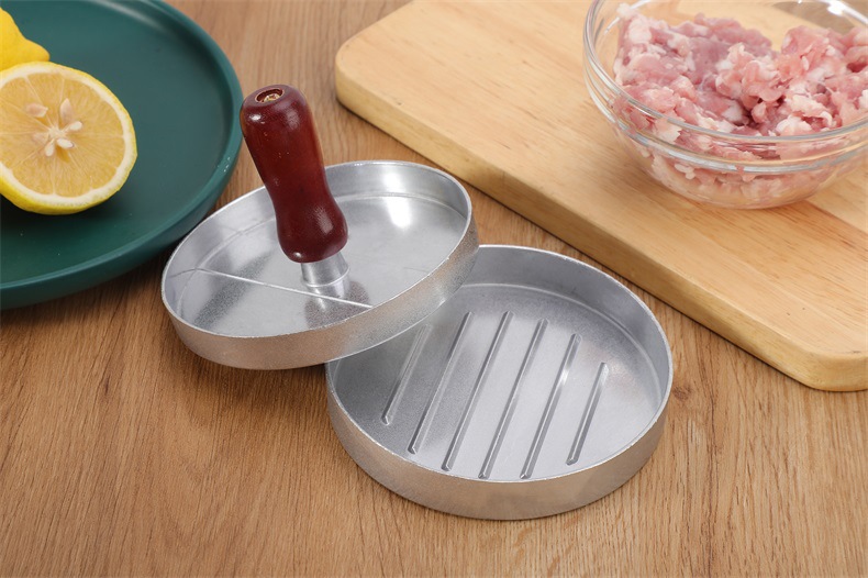 跨境家用厨房汉堡压肉器制作圆形肉饼压模具创意早餐制饼器批发详情4