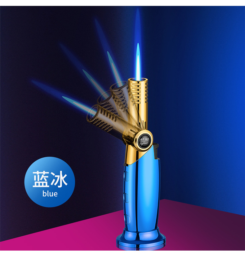 安泰打火机高温焊枪喷枪防风蓝焰金属炫酷男士科技感创意打火机详情16