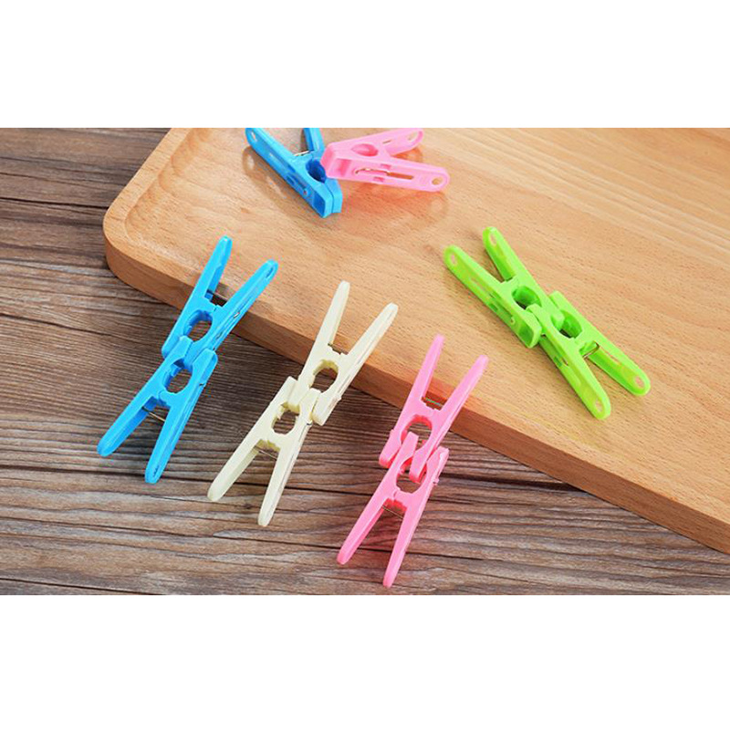 Sock drying clips, spring clips, windproof clothes drying clips, quilt drying clips, anti-slip plastic racks, 20 pieces each pic 16