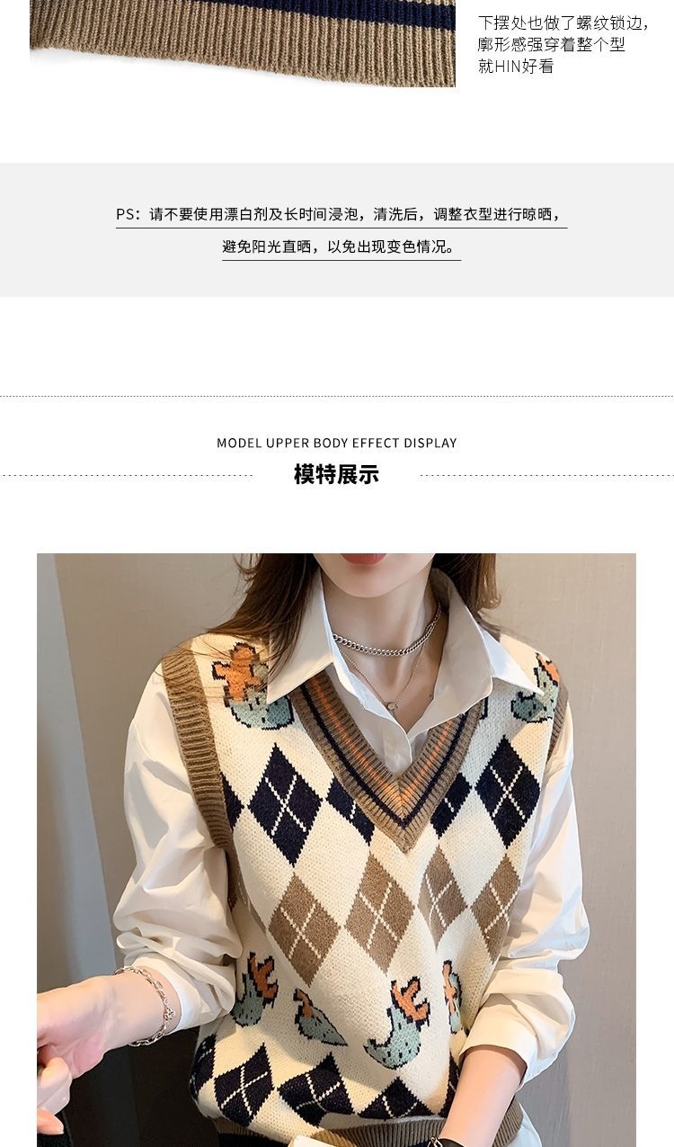 针织马甲背心女新款洋气内搭上衣百搭可外穿2023外搭叠穿小马甲详情9