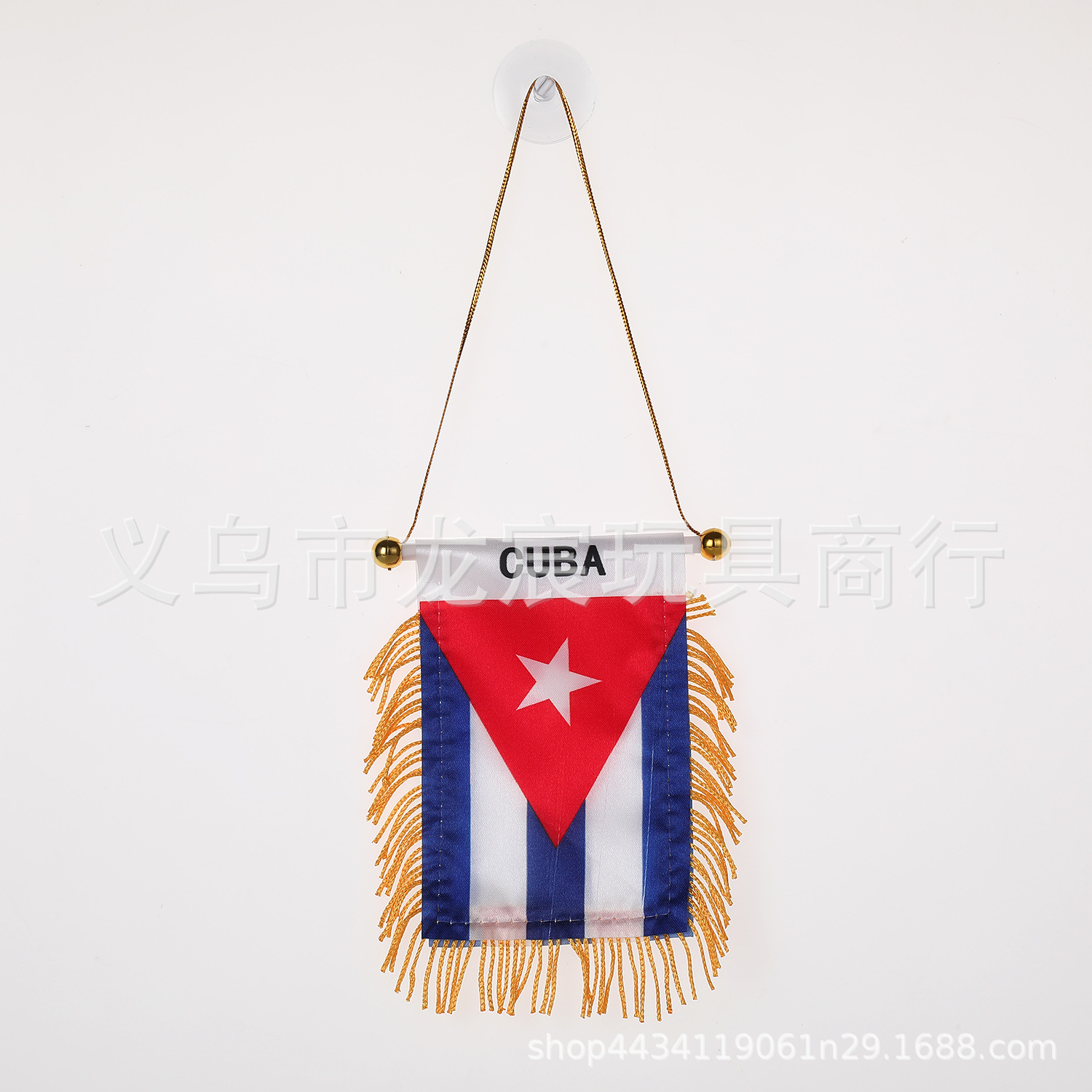 厂家直供汽车小挂旗各国国旗迷你小锦旗双面流苏带吸盘流须旗批发详情20