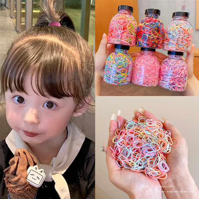 宝宝不伤发皮筋儿童小号橡皮筋可爱女童扎啾啾发圈幼儿扎头皮套夏详情6