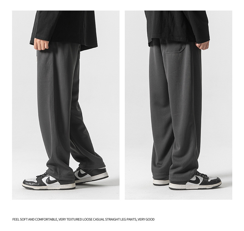 8 colors to choose from, 350g heavy-weight straight-leg sweatpants, a new style for men in the autumn of 2023, featuring loose, casual and sporty pants pic 24