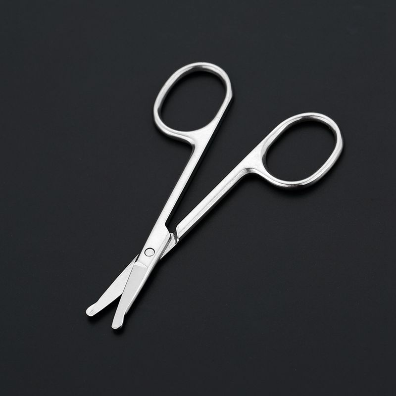 现货男士鼻毛剪不锈钢美容工具手工制造美妆小剪刀详情5