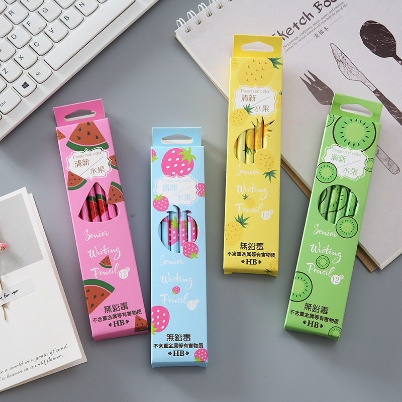 Creative traditional Chinese culture fruits, top students on the golden list, HB eco-friendly pencils, student pencils, stationery wholesale and customization pic 27