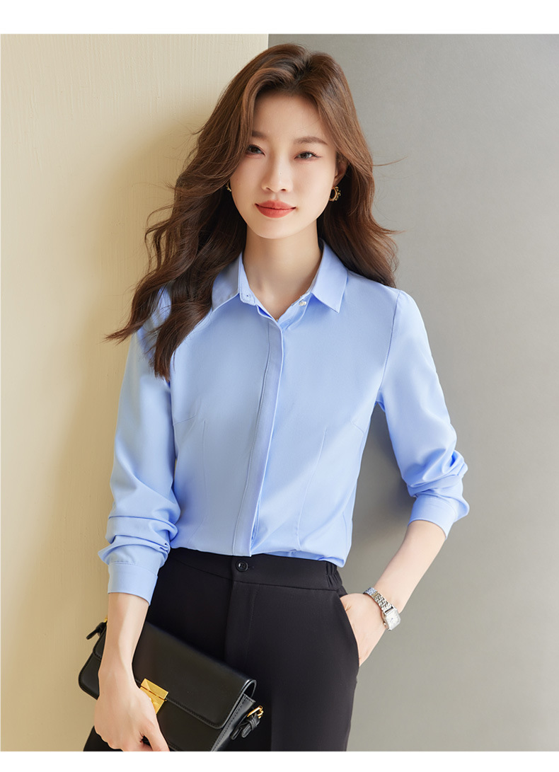 秋装新款女式职业白衬衫长袖面试办公室商务白领上衣女衬衣批发详情47