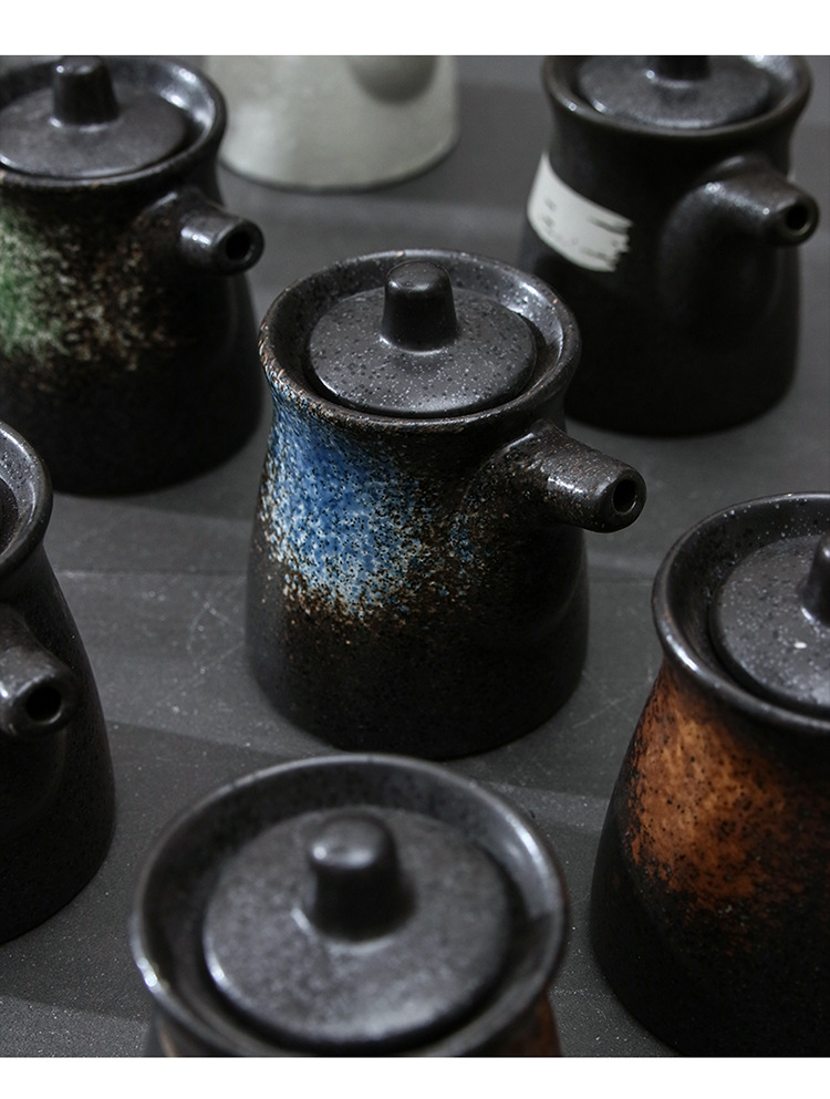 Ceramic seasoning bottles, soy sauce bottles, vinegar jars, chili bottles, restaurant tableware, household creative Japanese sushi restaurant tableware pic 10