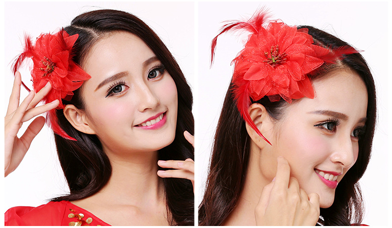 肚皮舞蹈宝石头链发卡发夹印度舞蹈表演出配饰品头箍首饰头饰发箍详情35