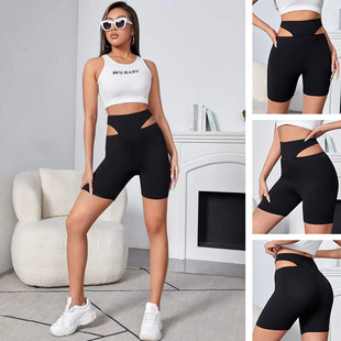 20wish亚马逊秋季新款5色修身大喇叭瑜伽裤 OL通勤显瘦弹力阔腿裤详情4