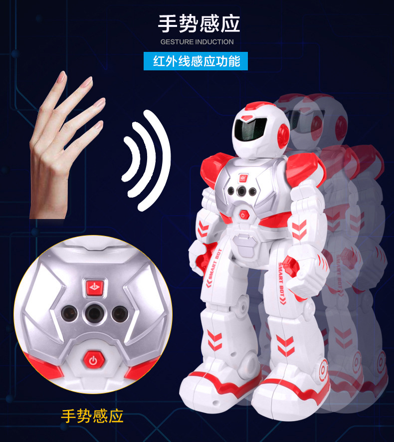 遥控炫舞战警机器人智能对话唱歌音乐跳舞手势可编程宝宝儿童玩具详情9