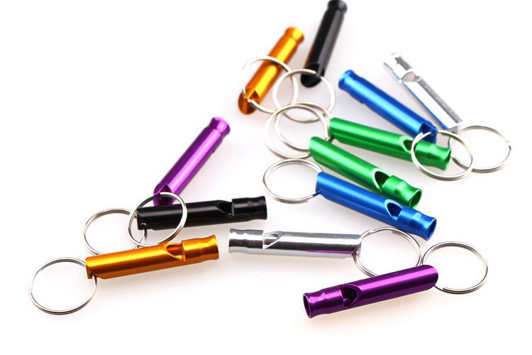 Pet whistles, aluminum alloy colorful small whistles, fire-fighting and wilderness survival whistles, outdoor training dog pet whistles pic 3