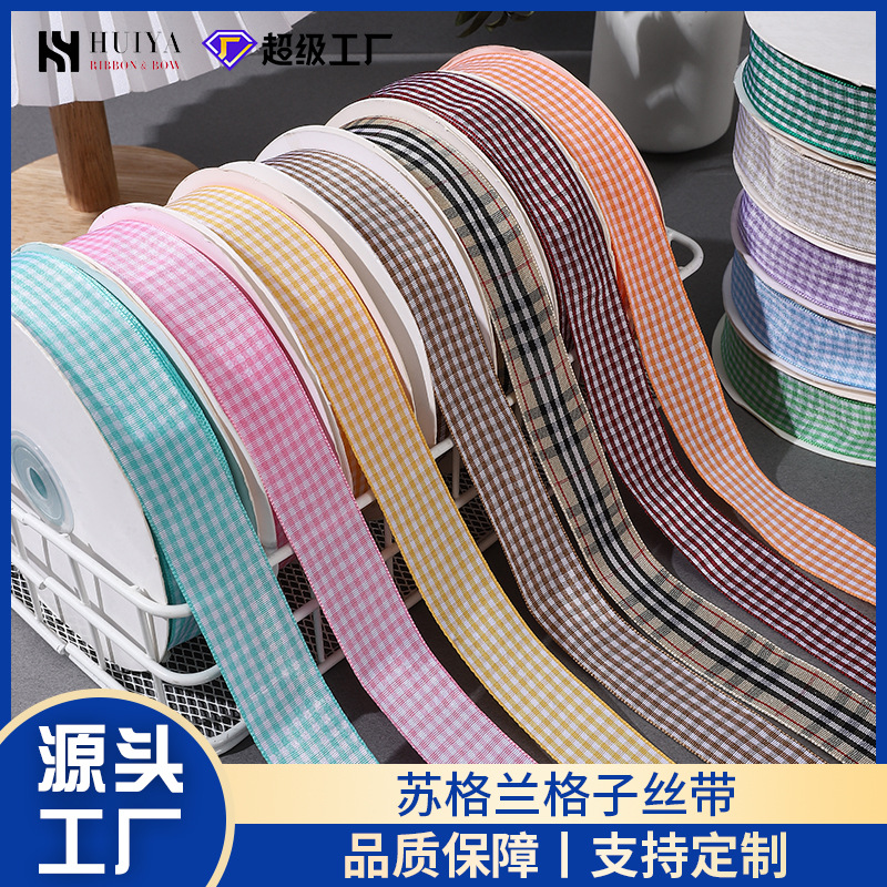 Double-sided matte webbing, thickened Korean version polyester-cotton jewelry, trophy decoration accessories, bows, colorful ribbons wholesale pic 5
