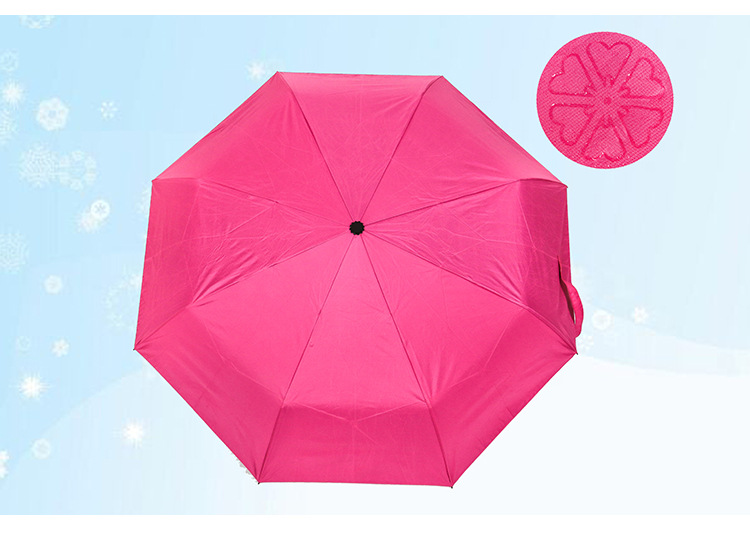 Creative water-blooming fully automatic umbrella, rain and sun dual-purpose three-fold umbrella, student sun protection and UV protection sun umbrella pic 15