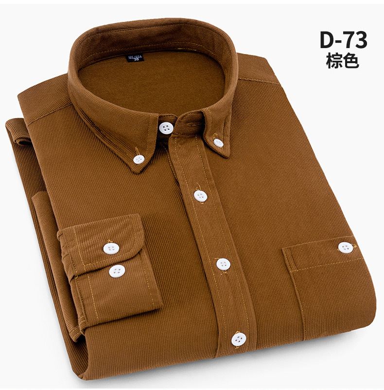 Camisa de pana otoño manga larga plus cotton coat hombre negocios casual top camisa sin escaldor coat hombre al por mayor pic 13