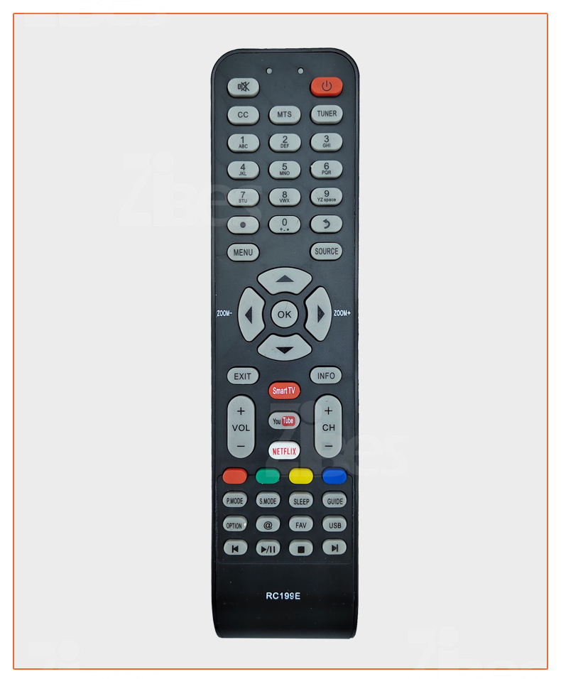 工厂直销电视红外遥控器YouTube/NETFLI适用于tcL/HYUN/EKT/HKPro详情6