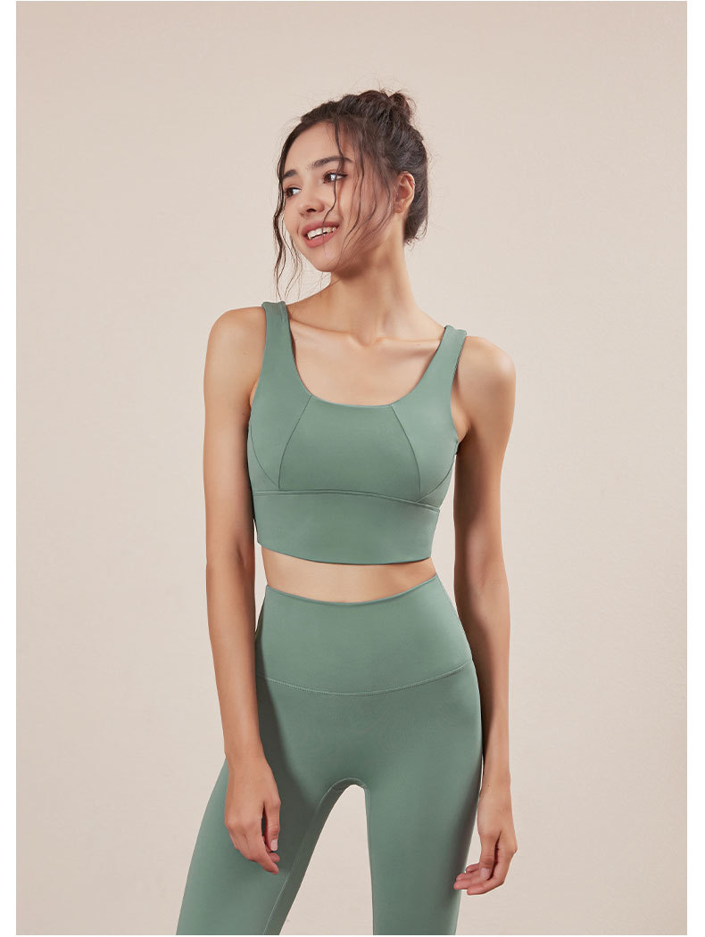 跨境新款莱卡纤维健身运动文胸防震跑步瑜伽背心运动内衣瑜伽服女详情31