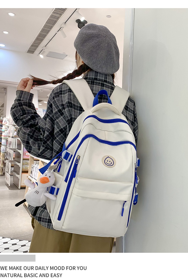 2023新款书包女生高中生双肩包大学生男初中小学生大容量旅行背包详情7