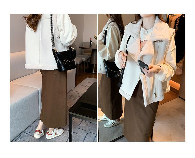 外搭叠穿小马甲女百搭外穿新款洋气今年流行马夹羊羔毛皮毛一体潮详情15