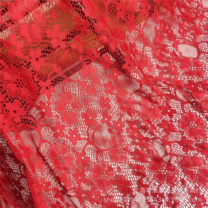 Factory direct sales of brocade lace fabric, elastic leaf flower fabric, lace clothing and dresses, soft and comfortable pic 7