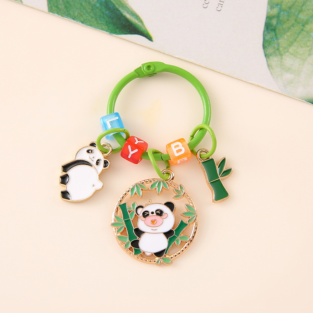 国潮成都创意卡通大熊猫钥匙扣可爱文创挂件情侣旅游纪念小礼品详情5