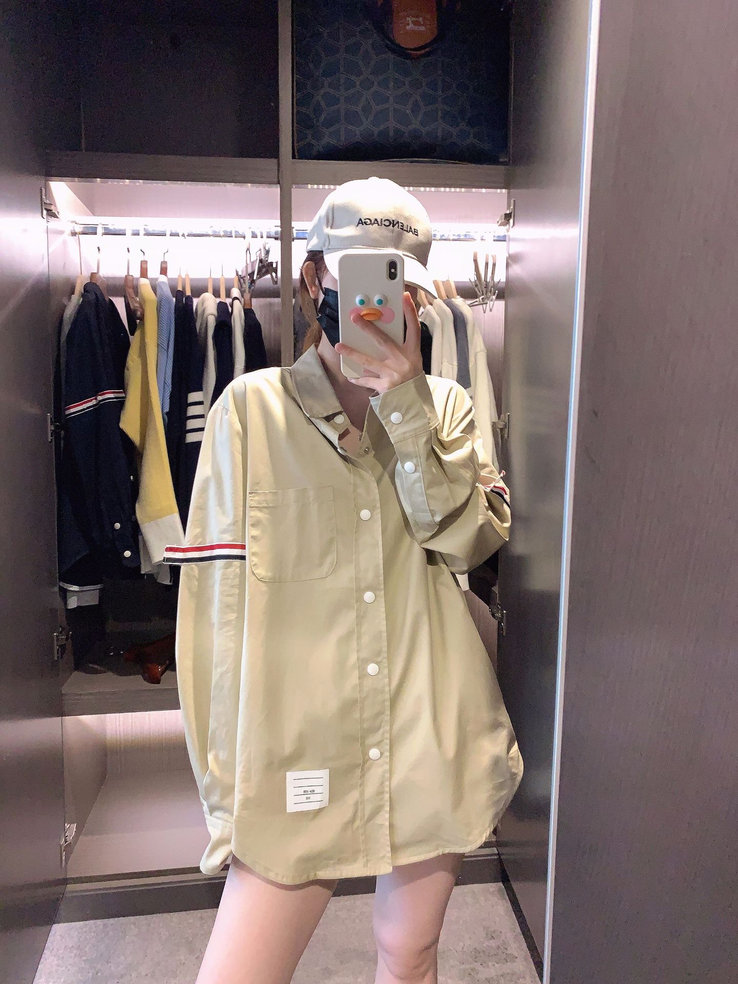 TB casual trendy brand poplin slim-fit solid white shirts for men and women, Oxford fabric shirts for women with long sleeves pic 89