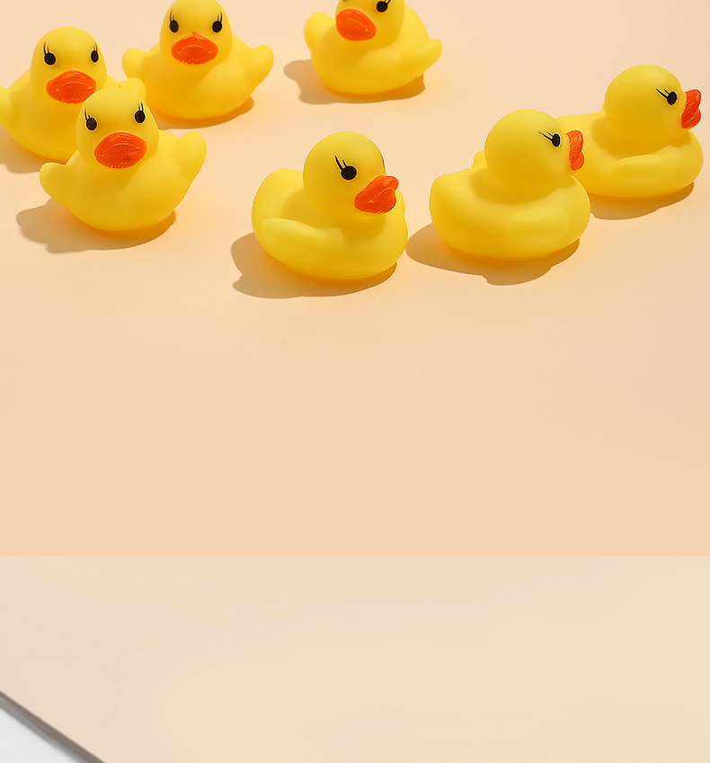 Cross-border water play, little yellow duck pinching and chirping sounds, little duck bathing toys, swimming pool stress relief, milk tea shop small gifts pic 61