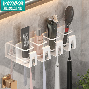 免打孔浴室置物毛巾架 卫生间黑金太空铝浴巾架卫浴五金挂件套装详情18