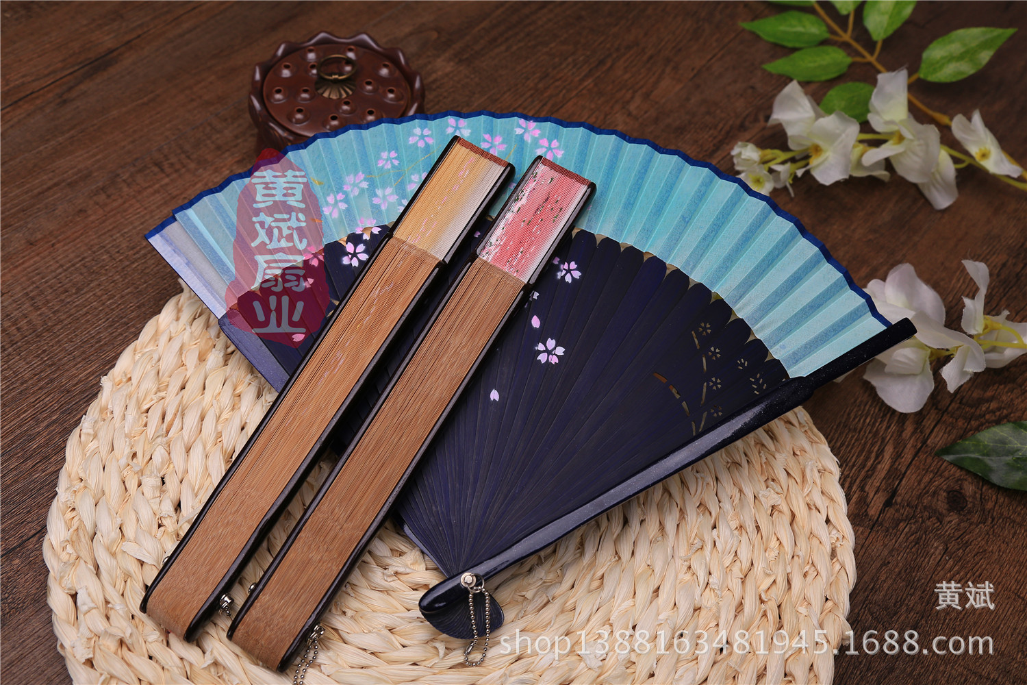 爆款畅销樱花扇 喷绘折扇 烤漆扇 女士精品折扇 日本扇 批发详情15