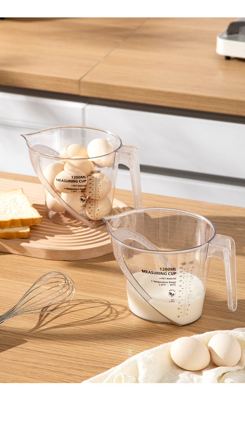 G70 food-grade plastic measuring cup, kitchen baking tool, milk tea shop supplies, thickened double-sided large-capacity graduated cup pic 13