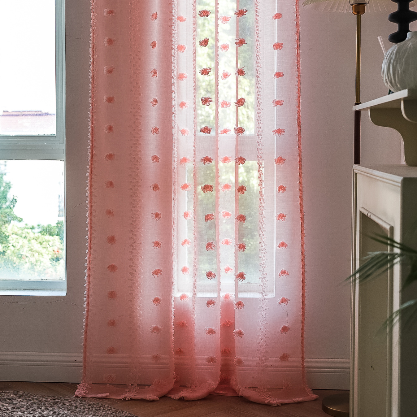 Cross-border best-selling Instagram influencer finished yellow niche light and thin window screen for living rooms and bedrooms. Manufacturer pic 18