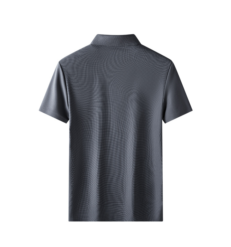 夏季男士冰丝短袖t恤清爽透气细腻柔软休闲轻奢商务舒适polo衫详情15