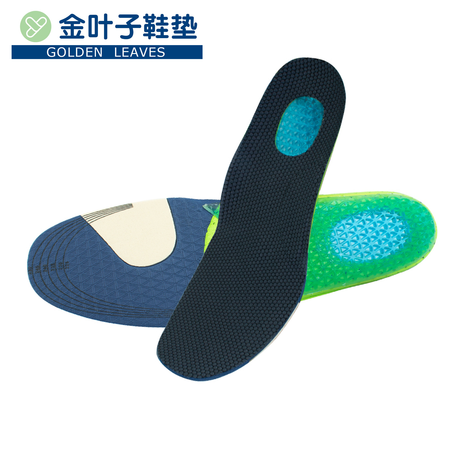 Anti-slip silicone gel insoles for sports, thickened EVA high-elasticity shock-absorbing insoles, running and basketball insoles pic 3